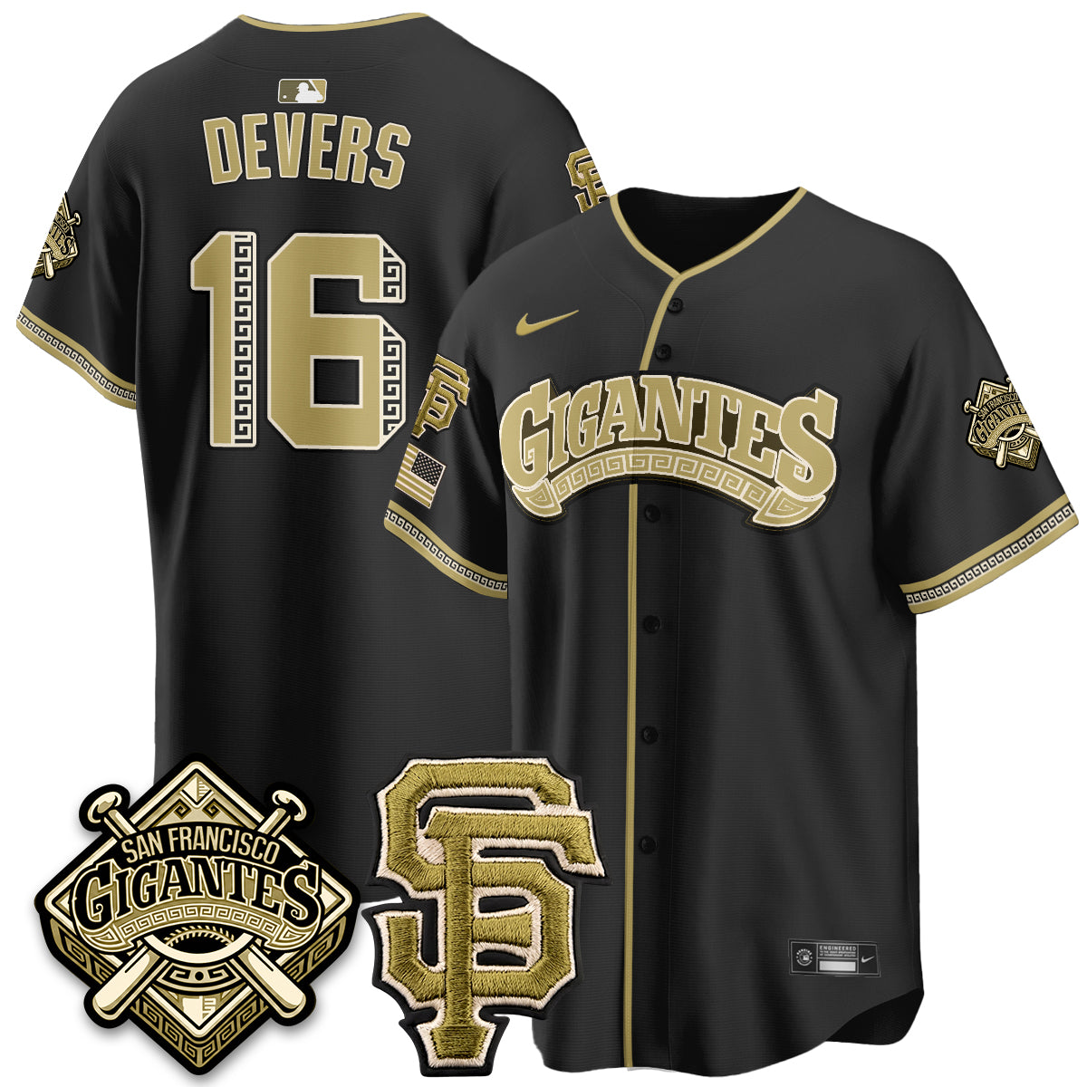 SF New Era Olive 2026 Armed Forces Day Jersey - All Stitched