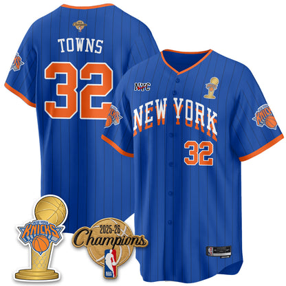 NYK 2026 NBA Champions Vapor Jersey - Stitched-NQD