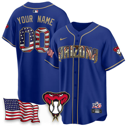 ARI 2026 Independence Day USA Vapor Limited Custom Jersey - Stitched-NQD