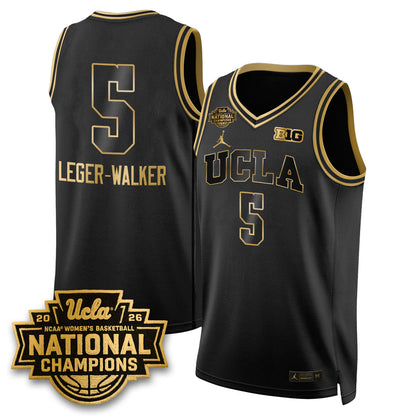 UCLA Women's Basketball National Champion 2026 Gear Limited Jersey -  Stitched-NQD