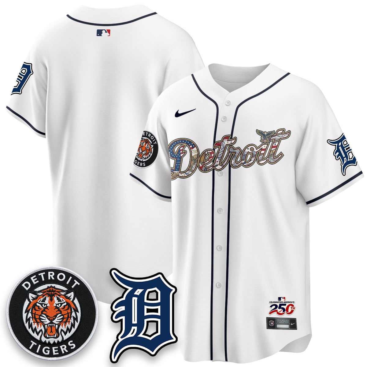 DET 2026 Independence Day USA Vapor Limited Jersey - Stitched-NQD