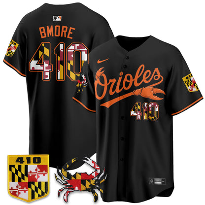 Baltimore Orioles Crab x Maryland Vapor Limited Jersey - Stitched-NQD