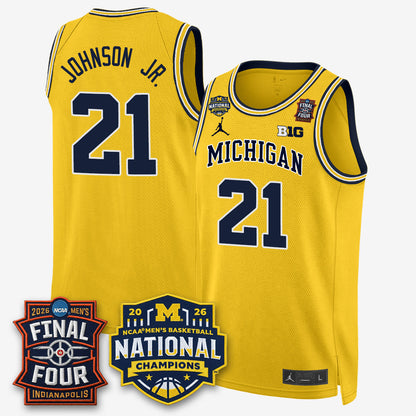 MICH 2026 NCAA Basketball Champions Limited Jersey - Stitched-NQD