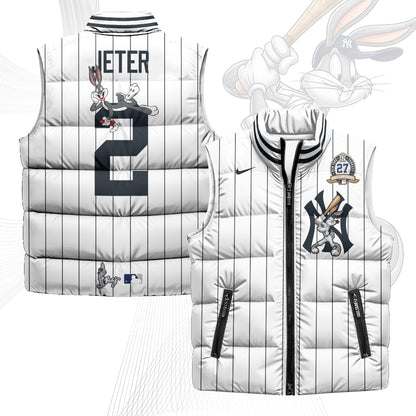 New York Yankees Edition Unisex Puffer Vest - Printed-NQD