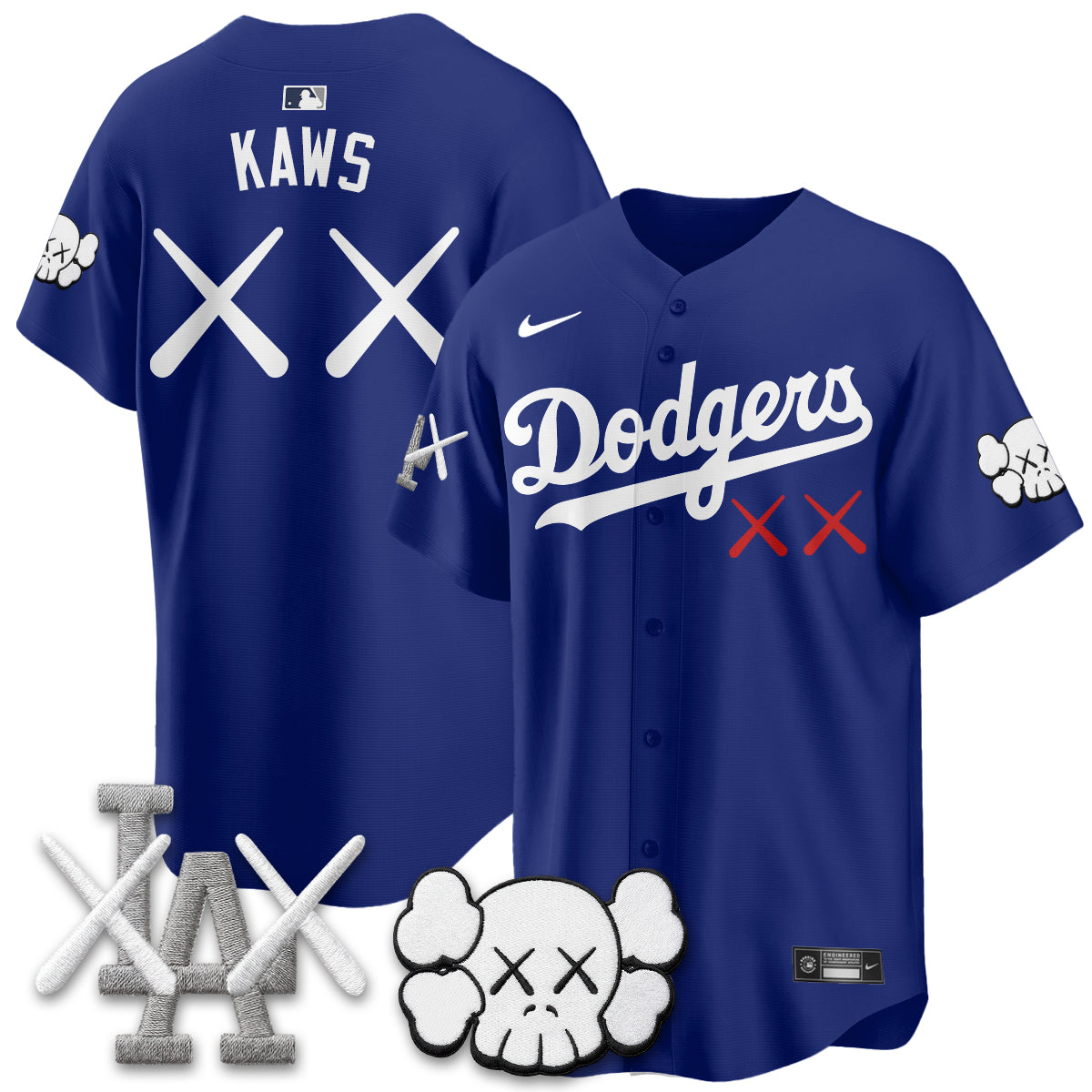 Los Angeles Dodgers x KAWS Edition Vapor Jersey - Stitched
