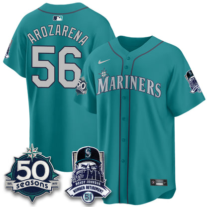SEA Randy Johnson Vapor Limited Jersey V2- All Stitched