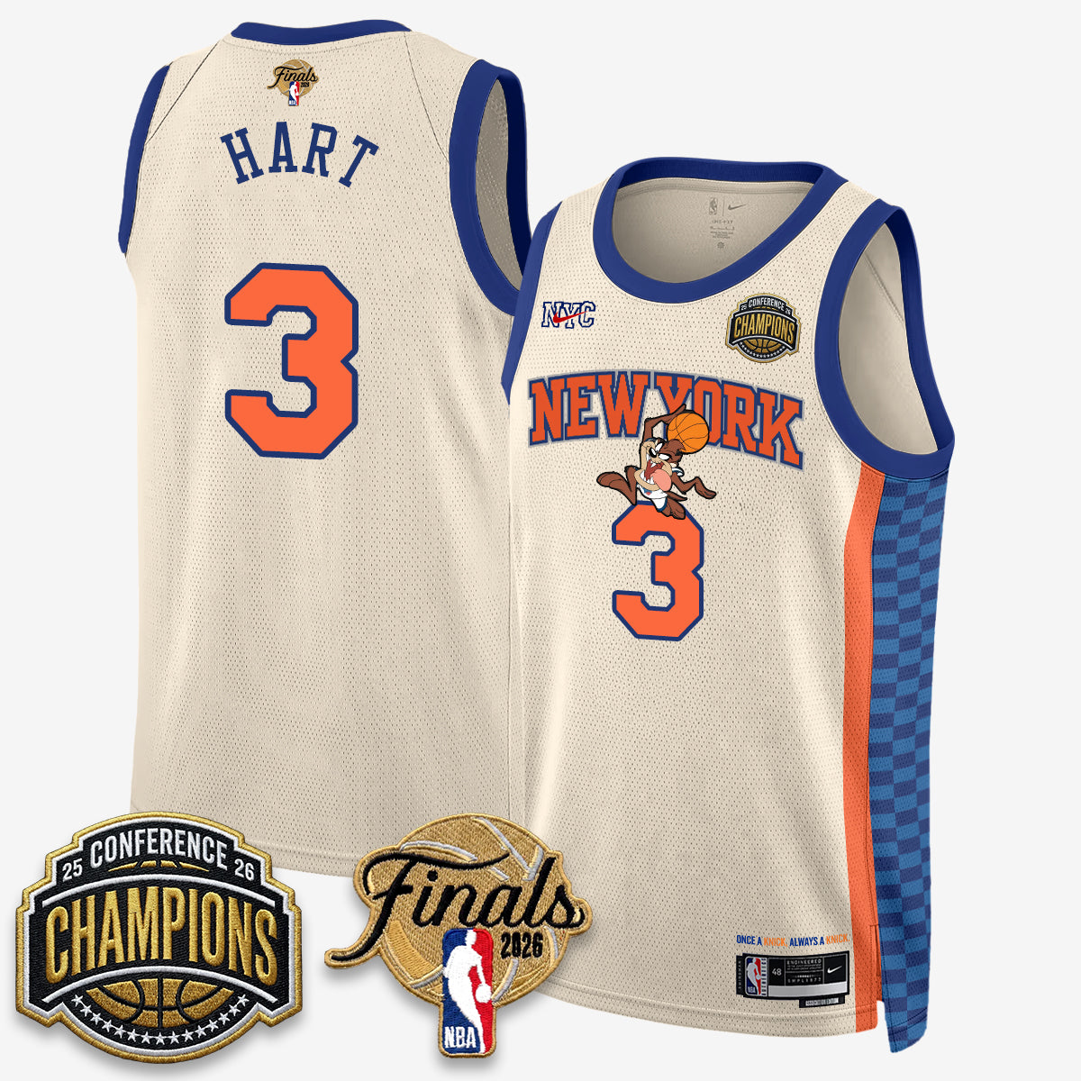 NYK 2026 NBA Eastern Conference Champions x Bunny Vapor Jersey V2- Stitched-NQD