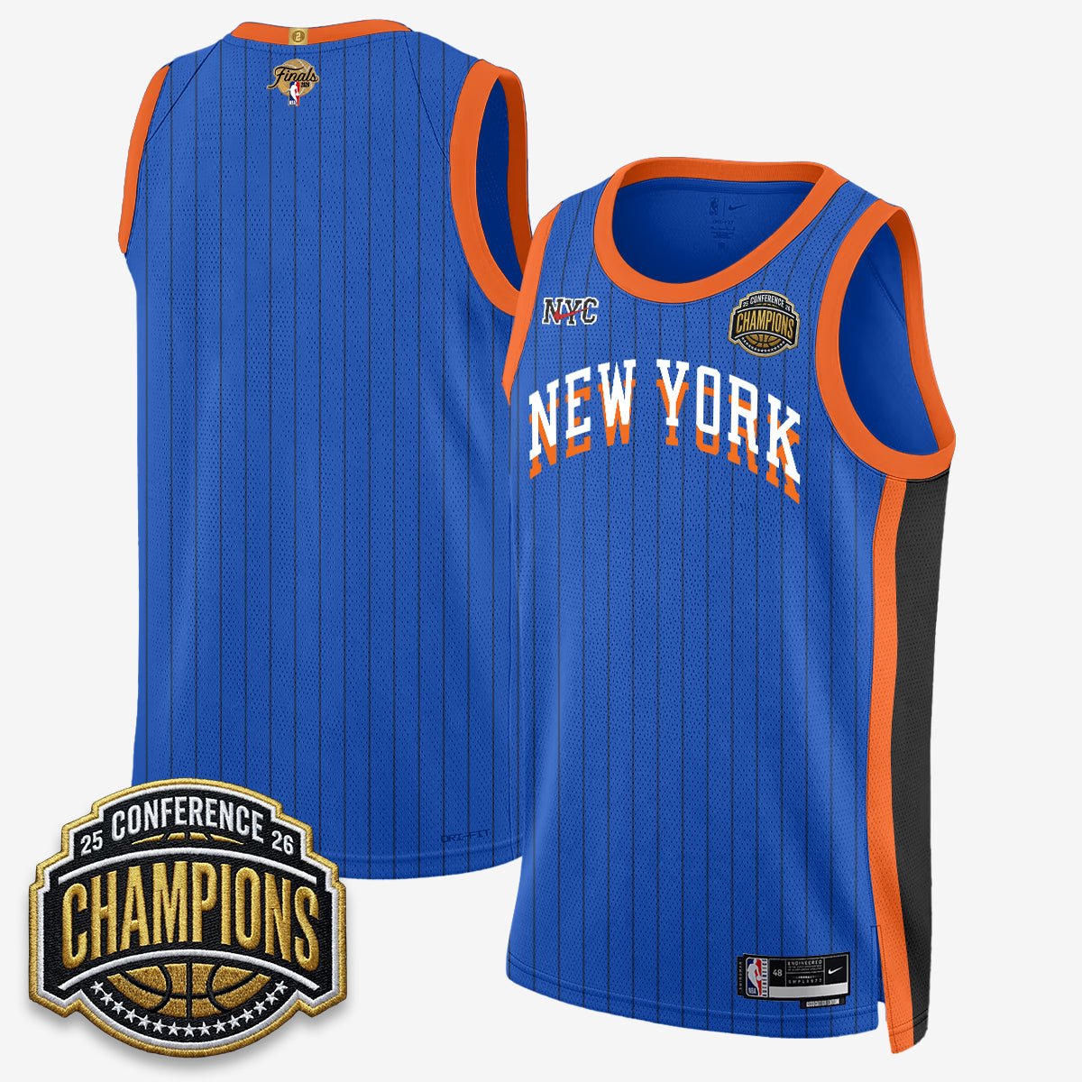 New York Knicks 2026 NBA Finals City Edition Jersey V3- Stitched