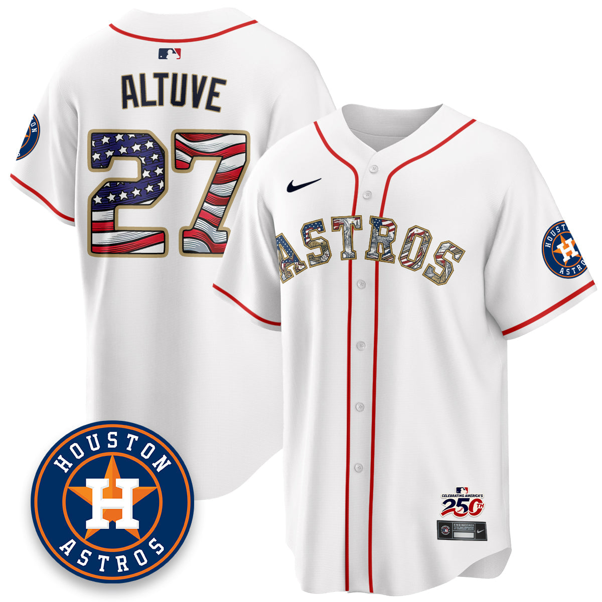 HOU 2026 Independence Day USA Vapor Limited Jersey - Stitched-NQD