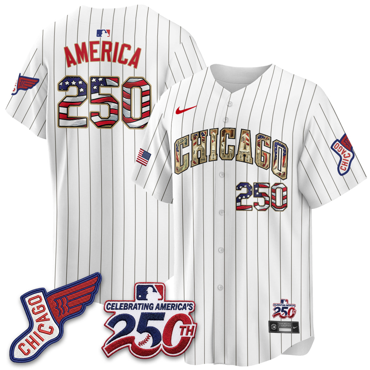 CWS 2026 Independence Day USA Vapor Jersey - Stitched-NQD