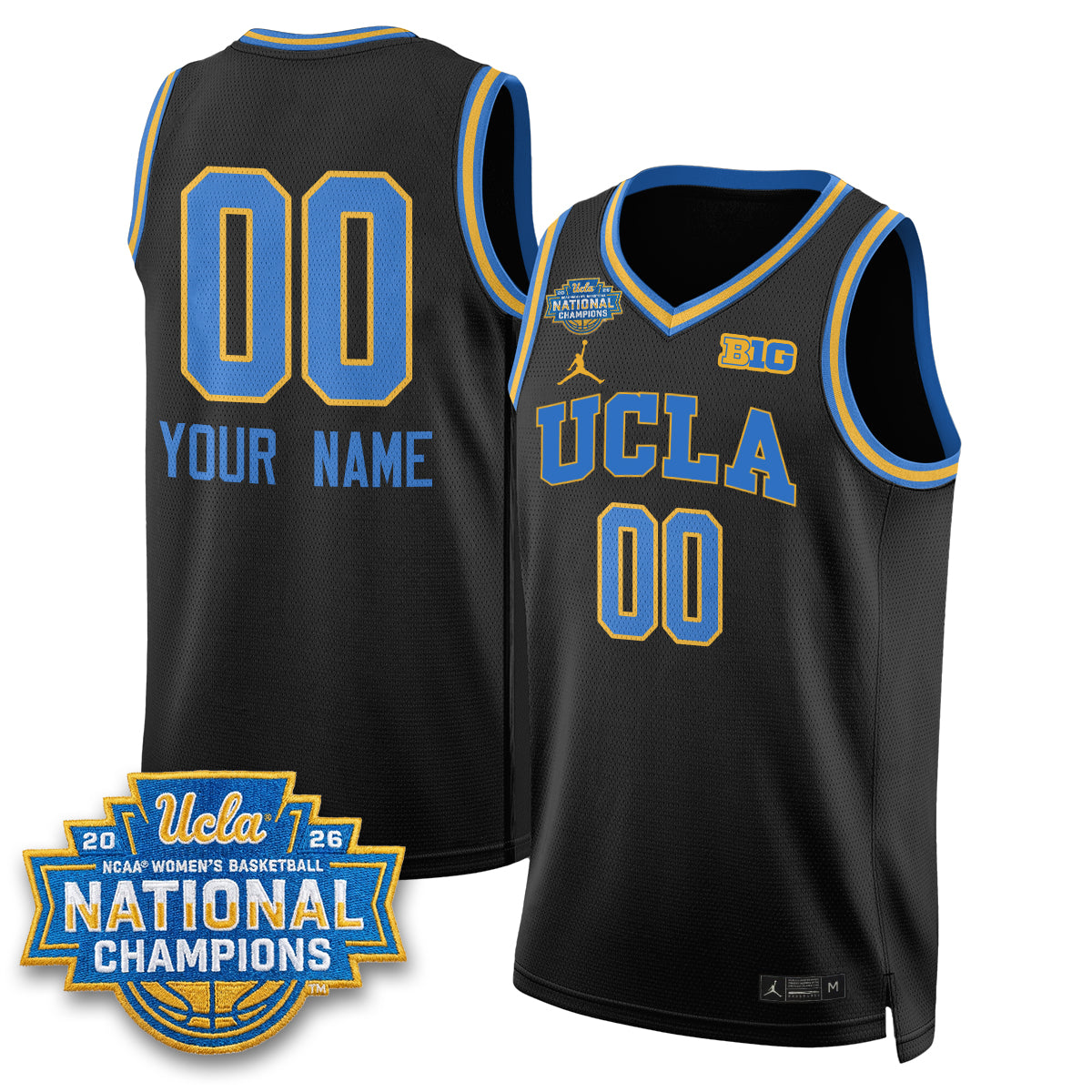 UCLA Women's Basketball National Champion 2026 Gear Limited Custom Jersey -  Stitched-NQD