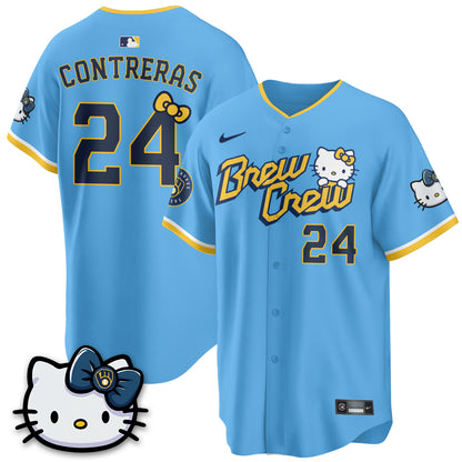 Milwaukee Brewers x Meow KT Vapor Jersey - Stitched N1