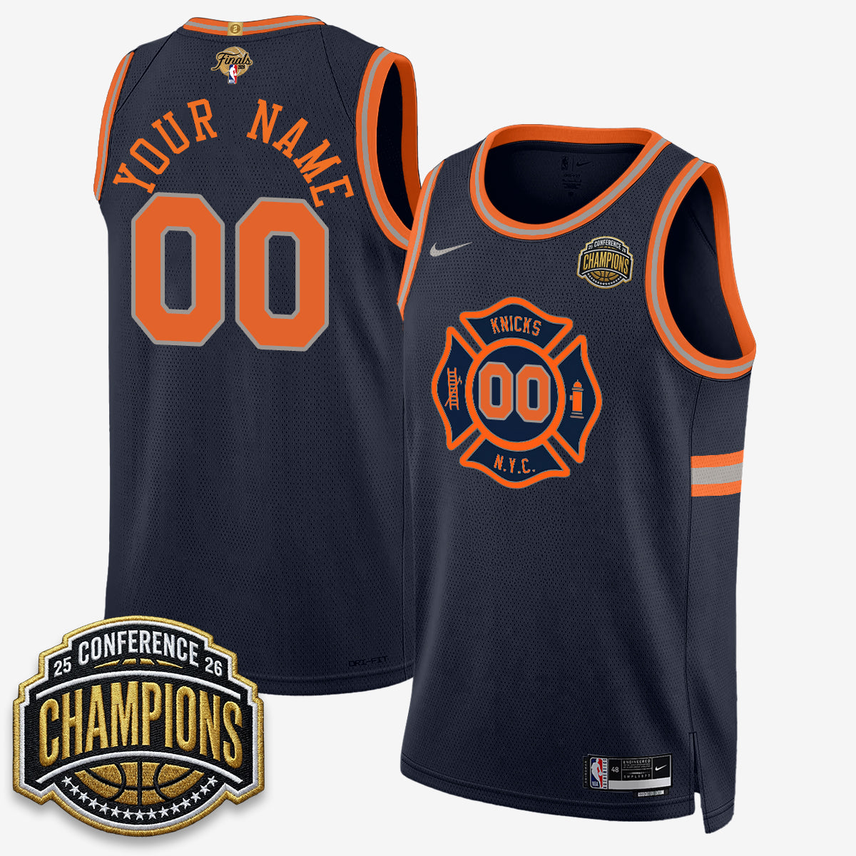 New York Knicks 2026 NBA Finals City Edition Custom Jersey V3- Stitched