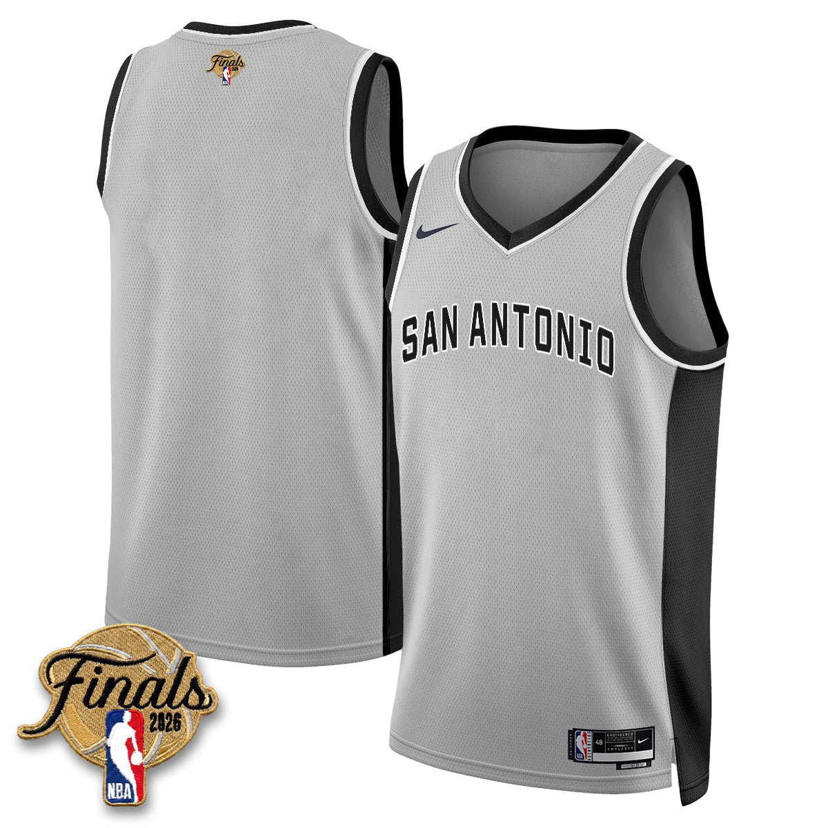 SAS 2026 NBA Western Conference Champions Vapor Jersey V2- Stitched-NQD