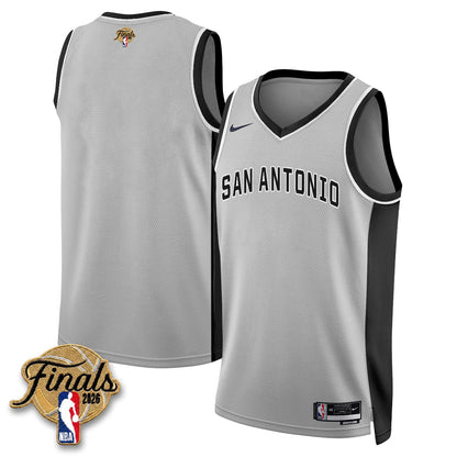 SAS 2026 NBA Western Conference Champions Vapor Jersey V2- Stitched-NQD