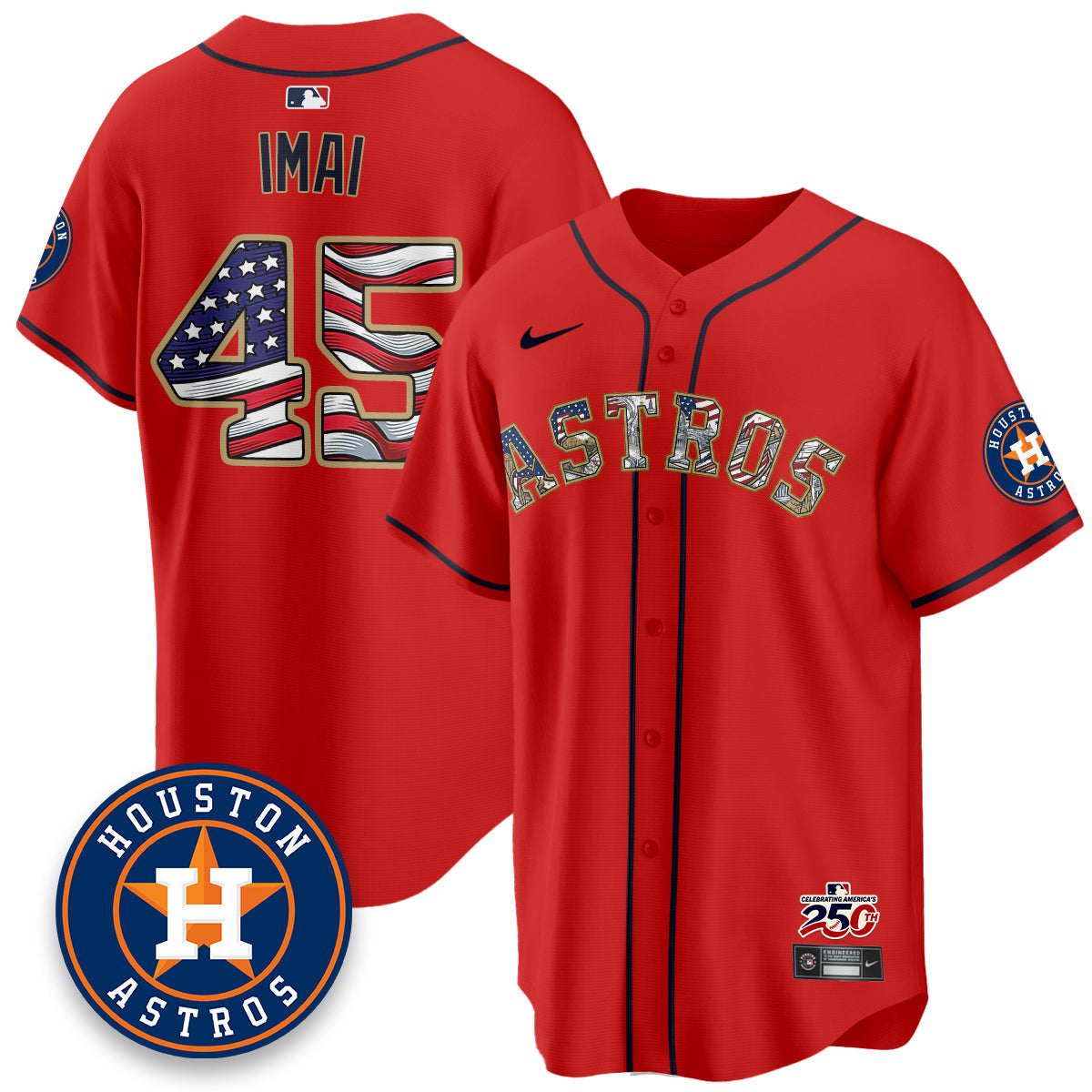 HOU 2026 Independence Day USA Vapor Limited Jersey - Stitched-NQD