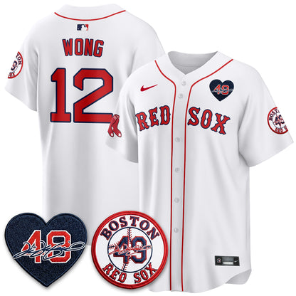 BOS Tim Wakefield Memorial Patch Vaper Premier Limited Jersey - All Stitched