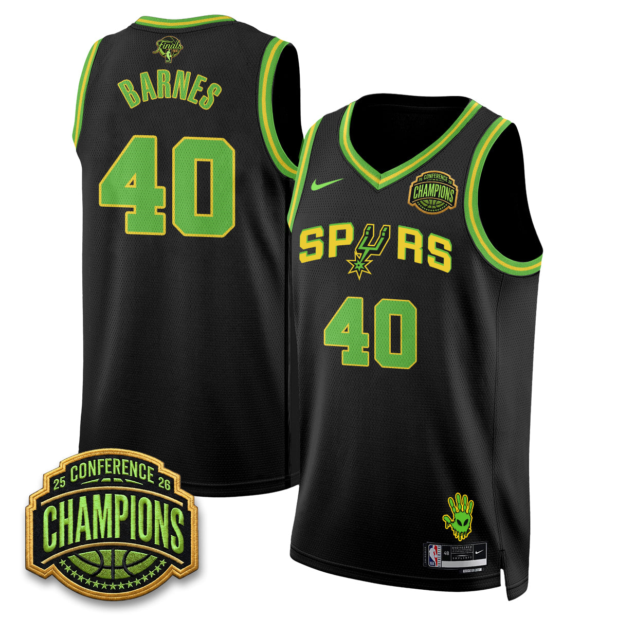 SAS 2026 Basketball Finals Alien Style Vapor Jersey - Stitched