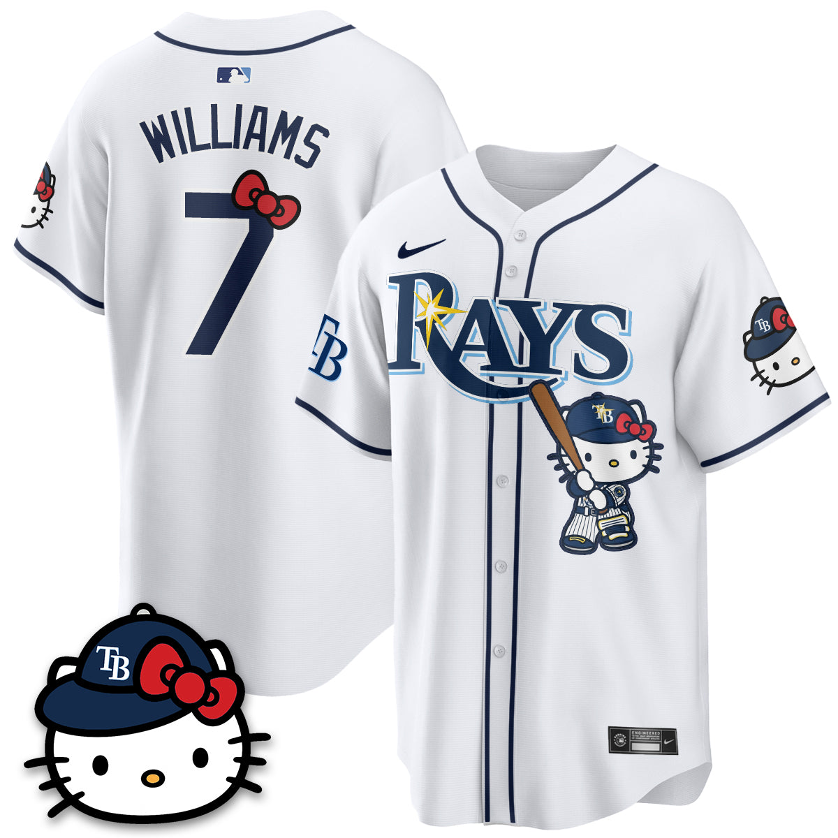 Tampa Bay Rays x Meow KT Edition Vapor Limited Jersey - Stitched-NQD