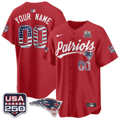 NE America Edition Vapor Custom Jersey - Stitched