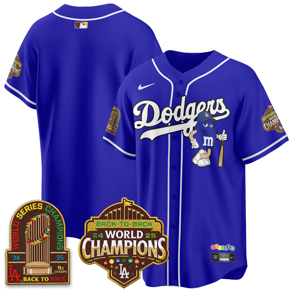 Los Angeles Dodgers x m&m Vapor Jersey - Stitched
