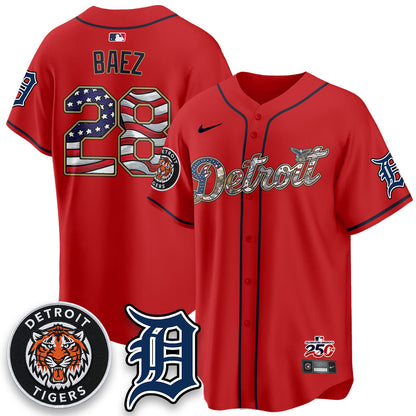 DET 2026 Independence Day USA Vapor Limited Jersey - Stitched-NQD