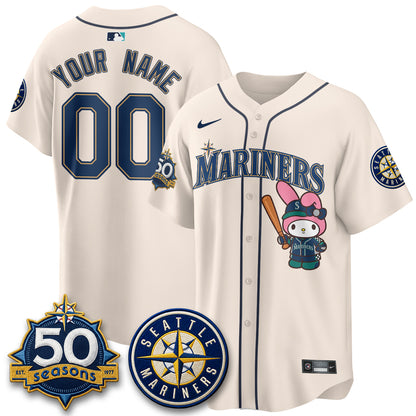 SEA x  Pink Sanrio Friend Vapor Custom Jersey - Stitched