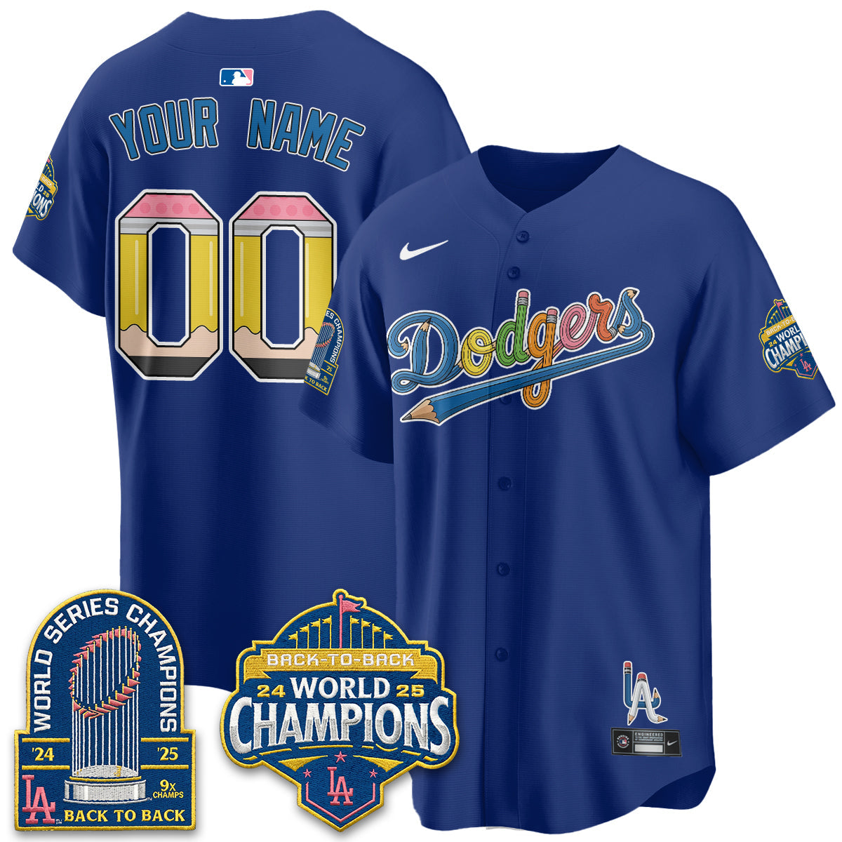 LAD x Back to School Style Vapor Custom Jersey - Stitched-NQD