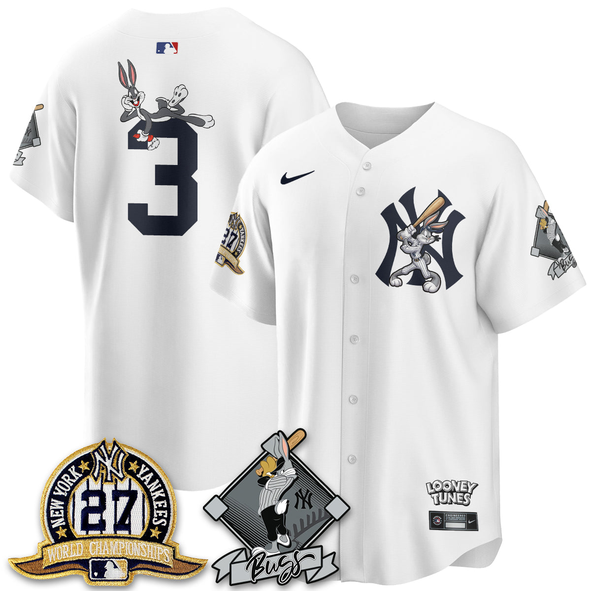 New York Yankees Bunny Vapor Limited Jersey V2- Stitched