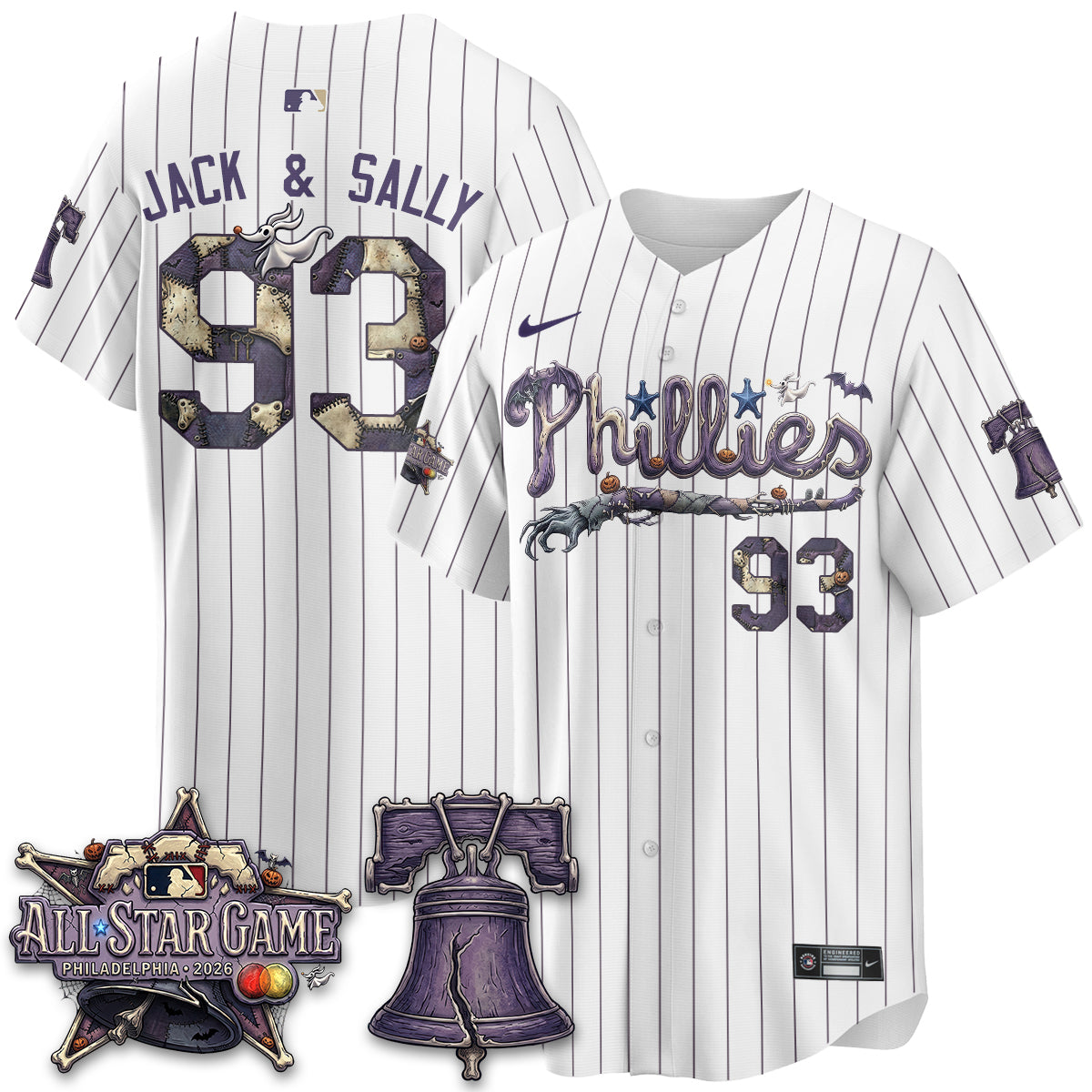Philadelphia Phillies Nightmare Edition Vapor Jersey - Printed