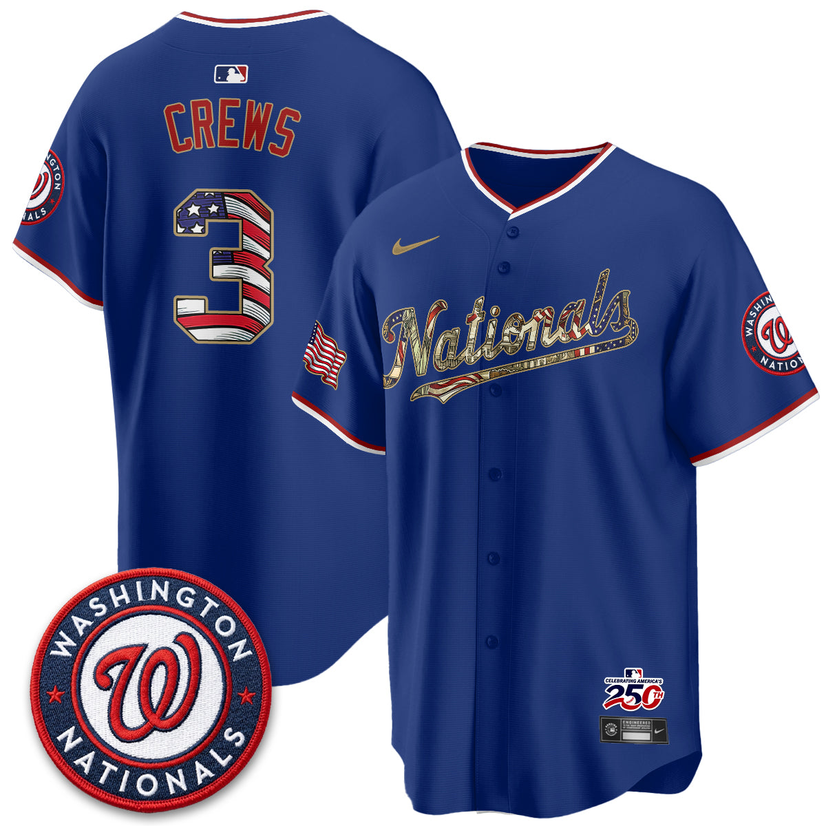WSH 2026 Independence Day USA Vapor Jersey - Stitched-NQD