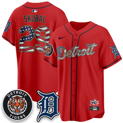 DET 2026 Independence Day USA Vapor Limited Jersey - Stitched-NQD