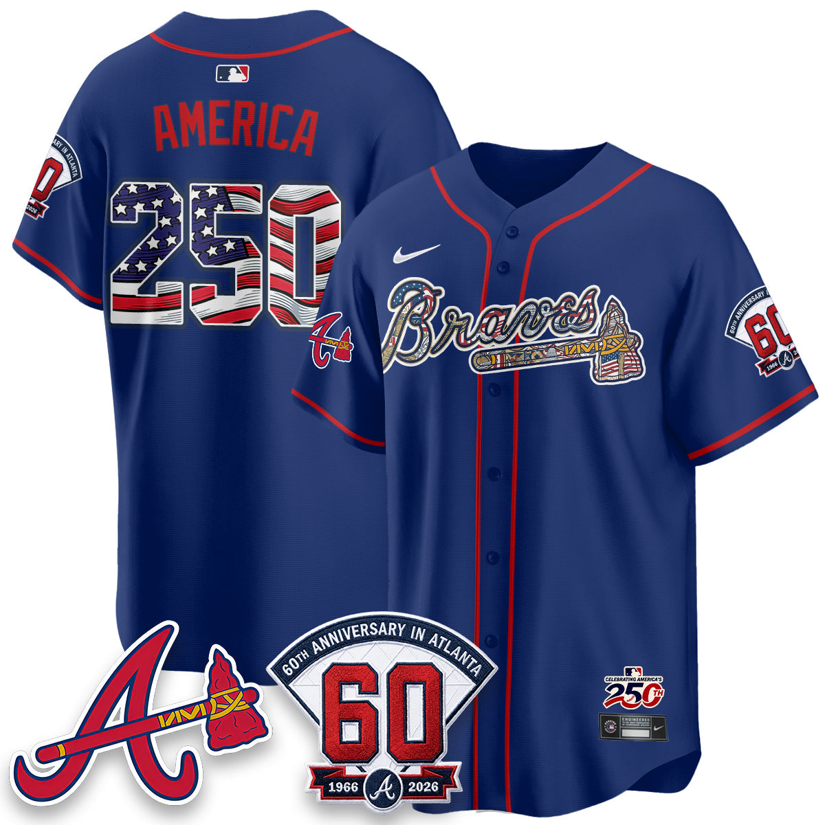 ATL 2026 Independence Day USA Vapor Limited Jersey - Stitched-NQD