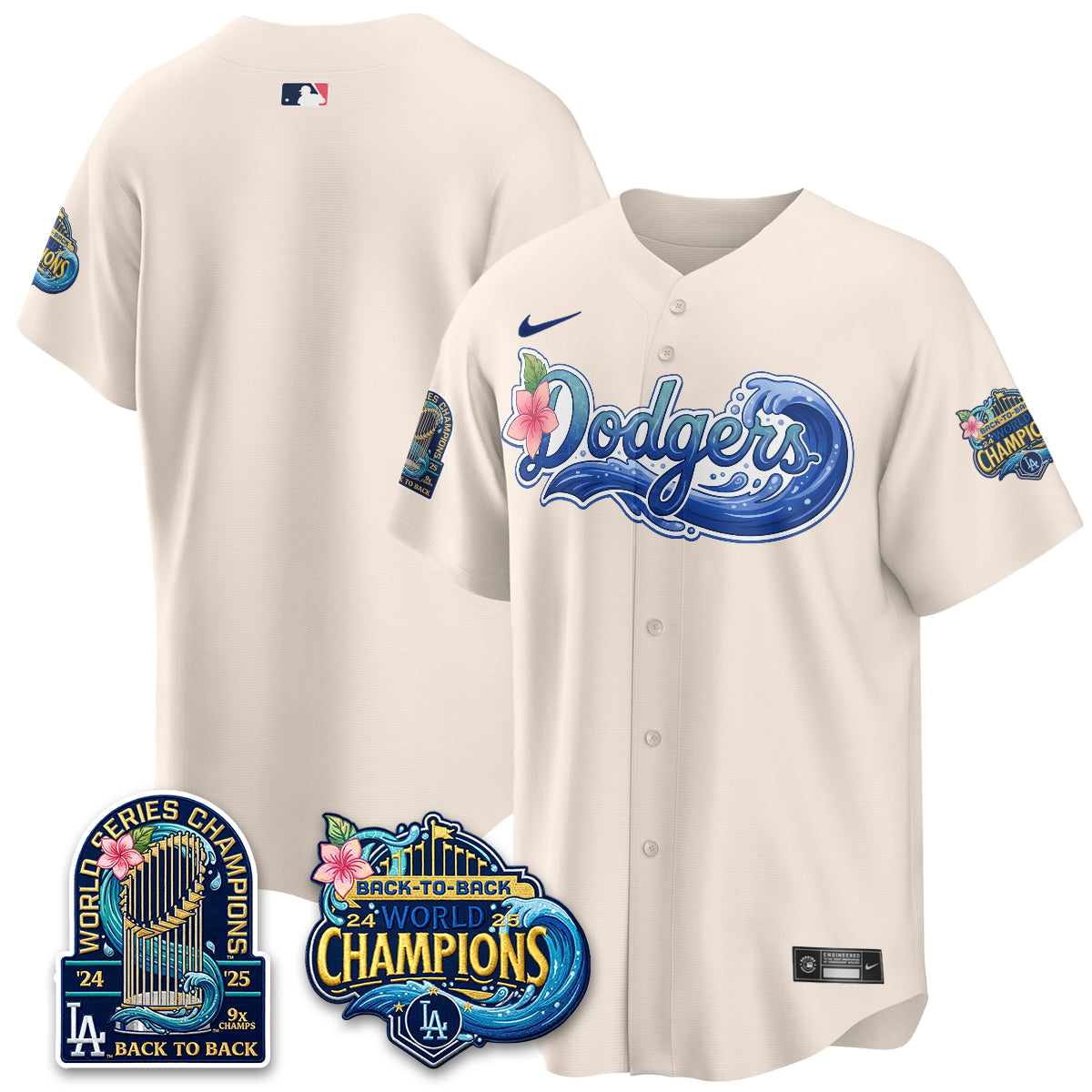 LAD Blue Aloha Paradise Jersey Vapor Limited Jersey - All Stitched