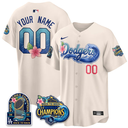 LAD Blue Aloha Paradise Jersey Vapor Limited Custom Jersey - All Stitched