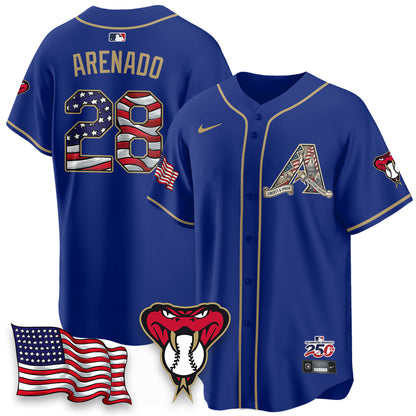 ARI 2026 Independence Day USA Vapor Limited Jersey - Stitched-NQD
