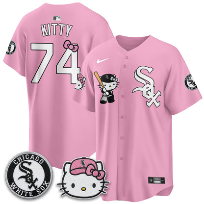 Chicago White Sox x Meow KT Vapor Jersey - Stitched-NQD