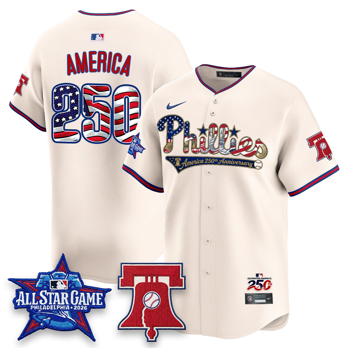 PHI 2026 Independence Day USA Vapor Limited Jersey - Stitched-DQM