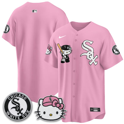 Chicago White Sox x Meow KT Vapor Jersey - Stitched-NQD