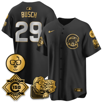 CHC 150th Anniversary Harry Caray Holy Cow Vapor Premier Limited Jersey - All Stitched V3