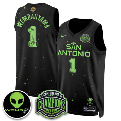 SAS 2026 Basketball Finals The Alien Vapor Jersey - Stitched-NQD