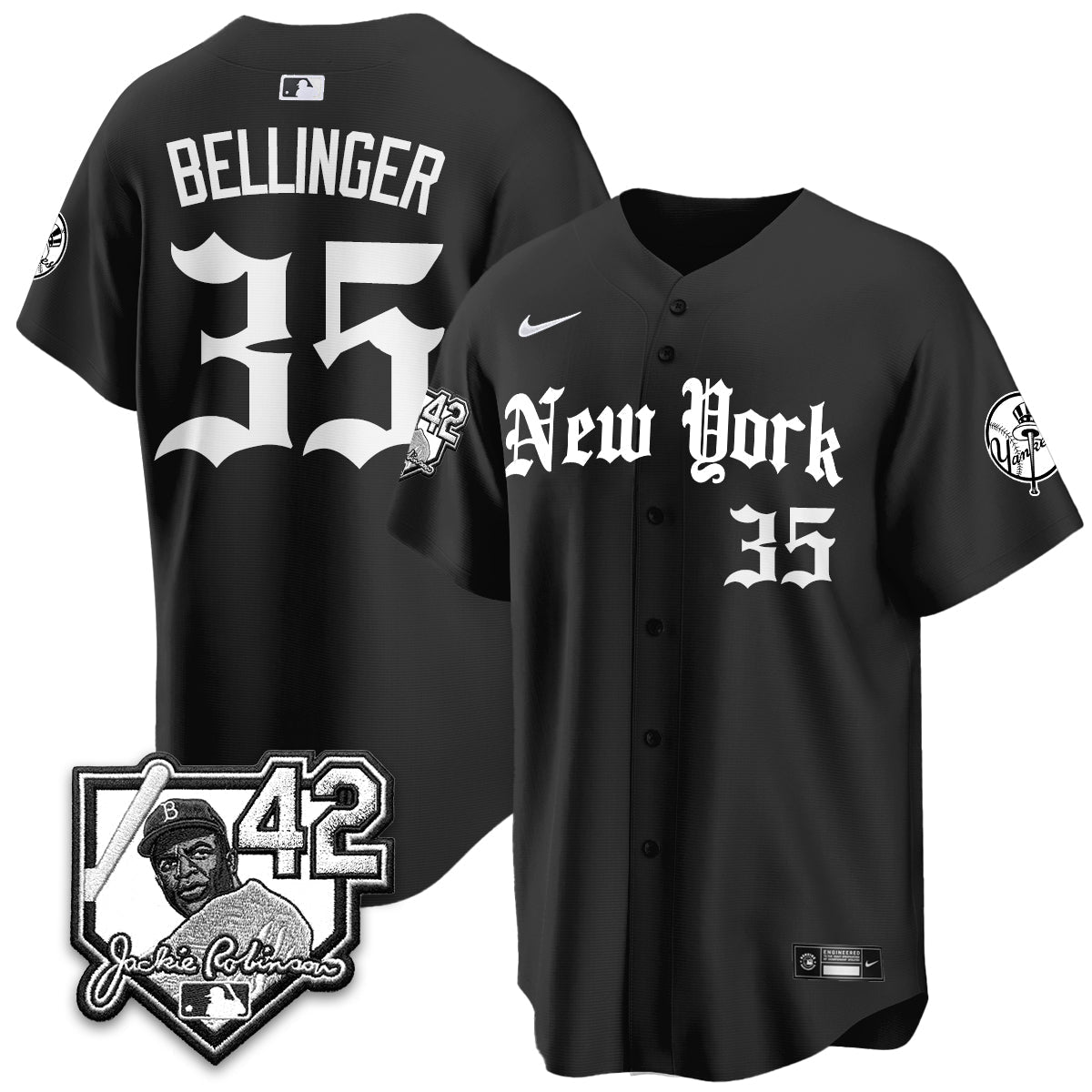 NYY 2026 Jackie Robinson Day Gothic Vapor Limited Jersey - Stitched-NQD