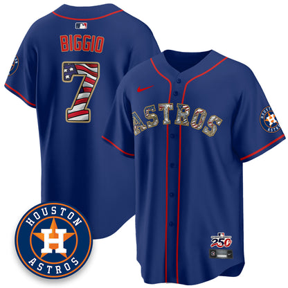 HOU 2026 Independence Day USA Vapor Limited Jersey - Stitched-NQD