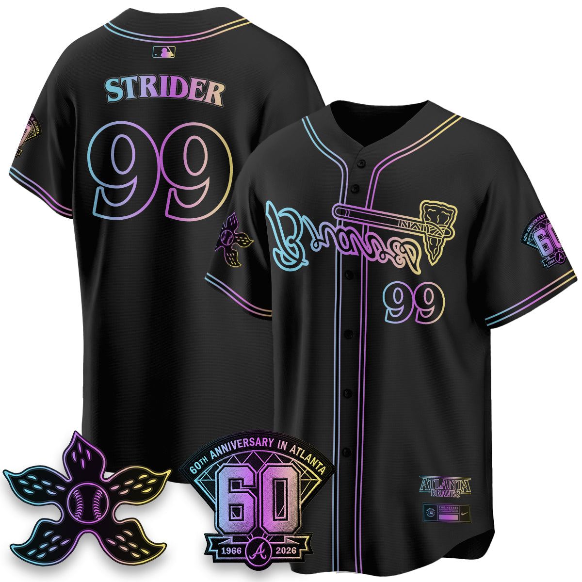 ATL x Stranger Things Vapor Jersey V2- Stitched-NQD