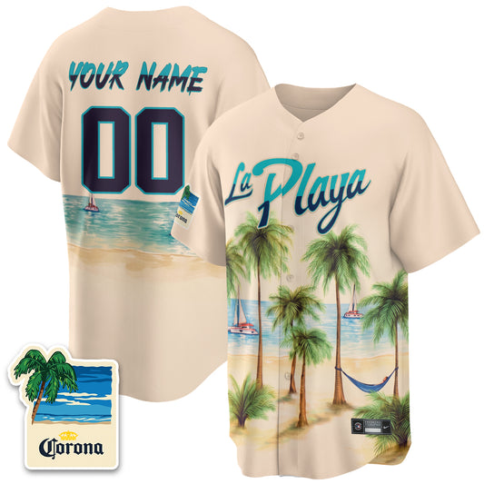 HOU Beach Connect "La Playa" Edition Vapor Custom Jersey- Patch Stitched