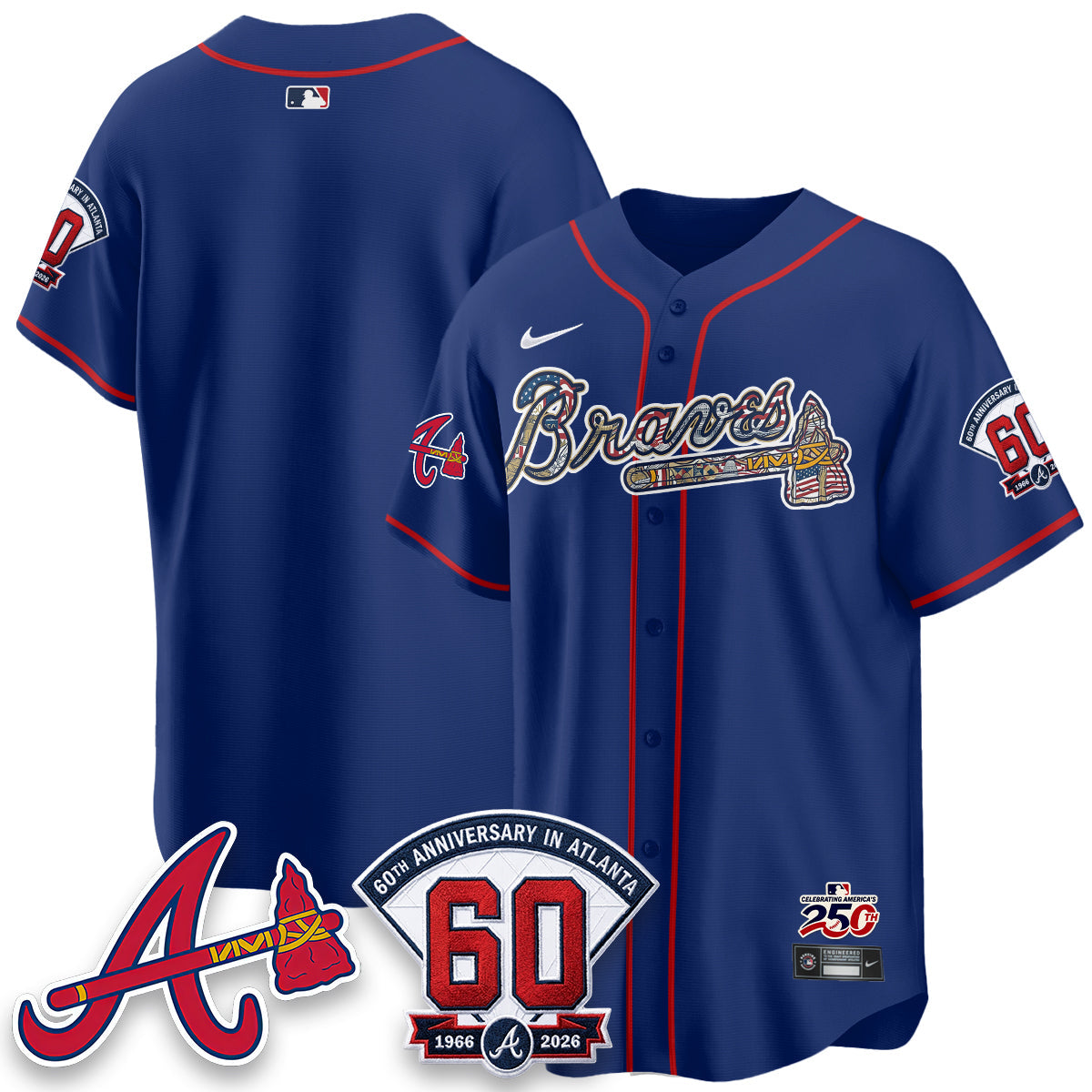 ATL 2026 Independence Day USA Vapor Limited Jersey - Stitched-NQD