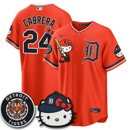Detroit Tigers x Meow KT Edition Vapor Limited Jersey - Stitched-NQD