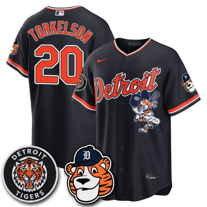 Detroit Tigers Paws Edition Vapor Limited Jersey - Stitched