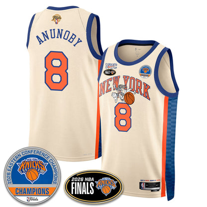 NYK 2026 NBA Eastern Conference Champions x Bunny Vapor Jersey - Stitched-NQD
