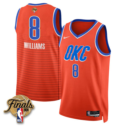 OKC 2026 NBA Western Conference Champions Vapor Jersey V2- Stitched-NQD